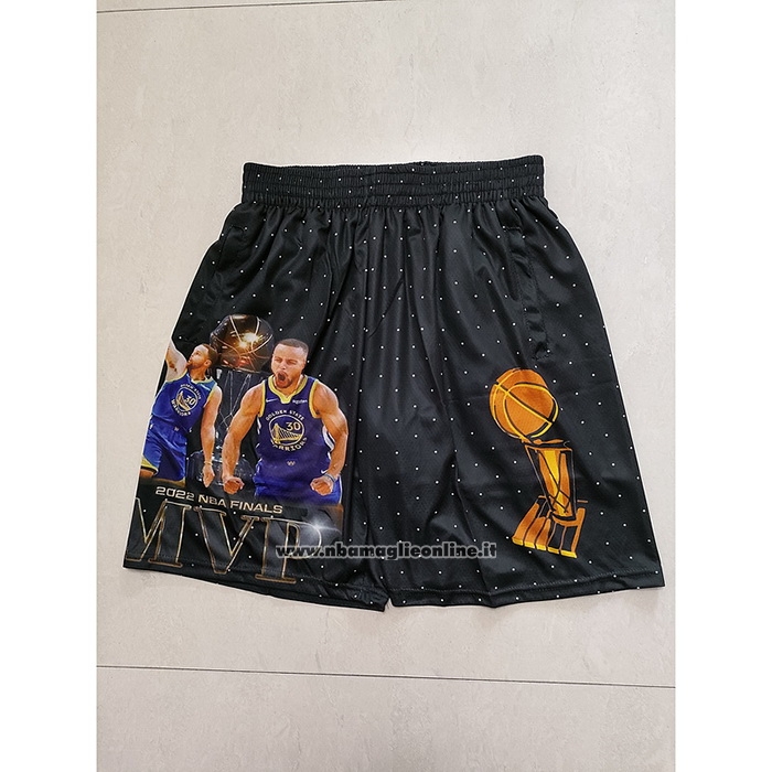 Pantaloncini Golden State Warriors MVP 2022 NBA Finals Nero